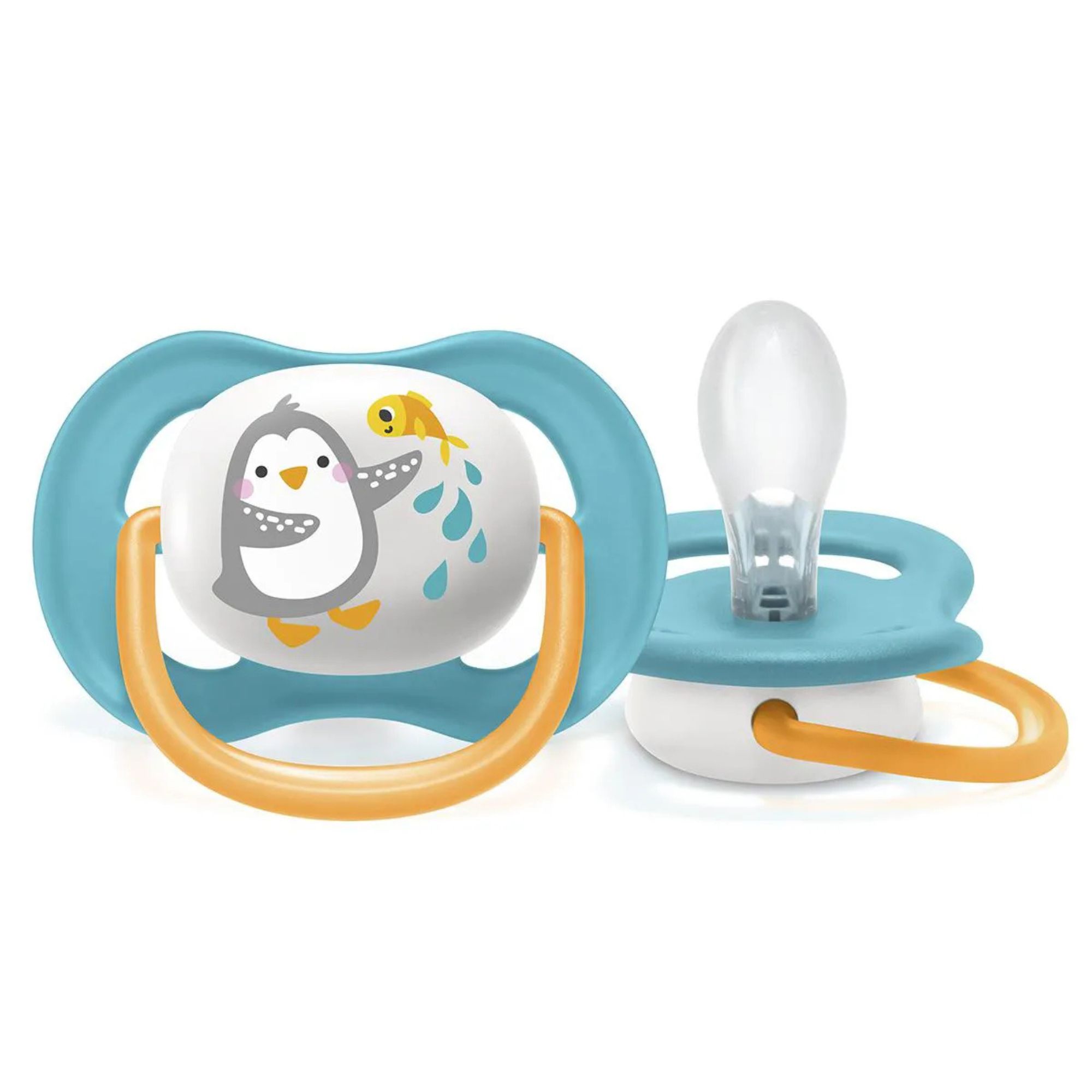 Chupeta Philips Avent Ultra Air 0-6m Pinguim Azul 1 Unidade - Imagem 2