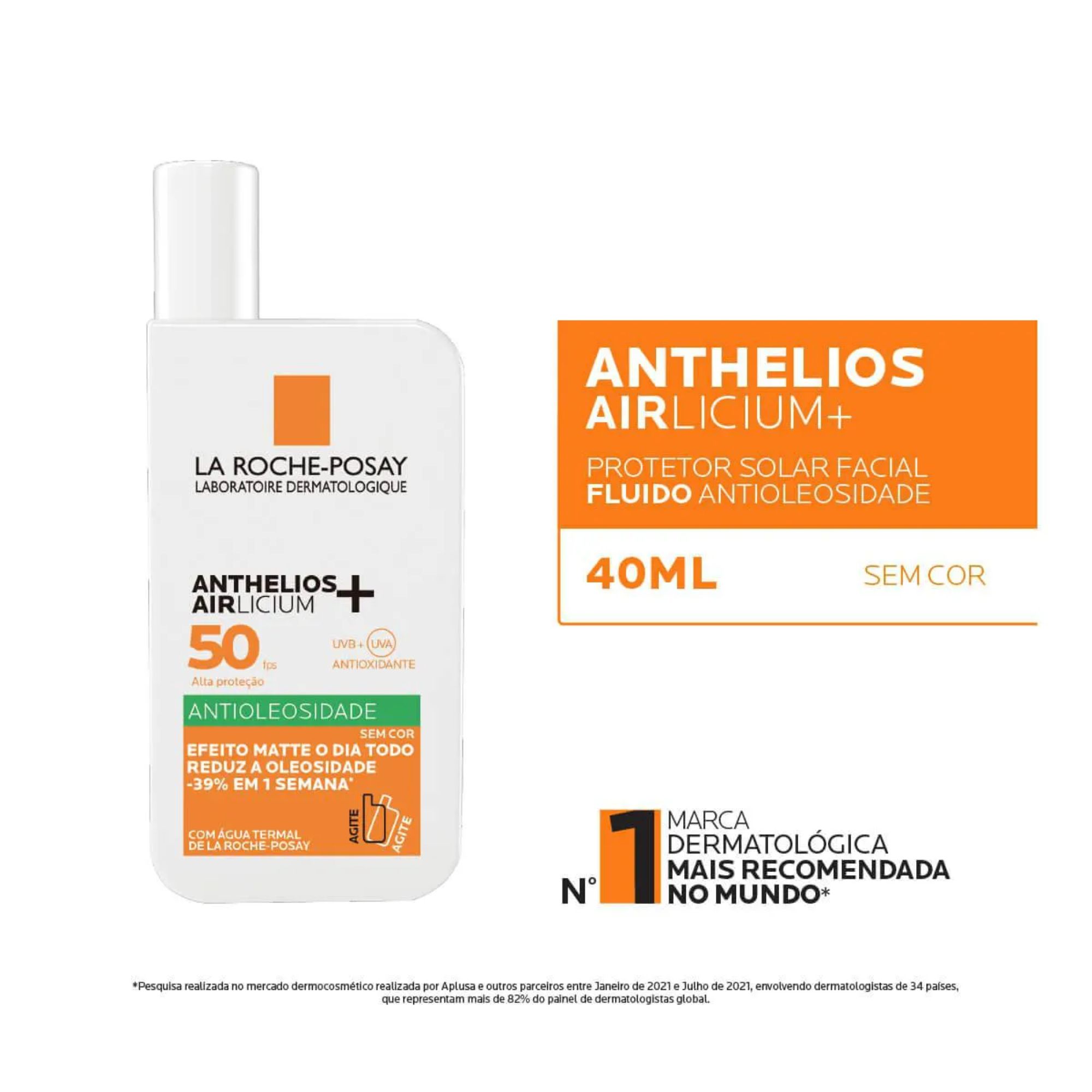 Protetor Solar Facial La Roche-posay Anthelios Airlicium Fps 50 40ml - Imagem 2