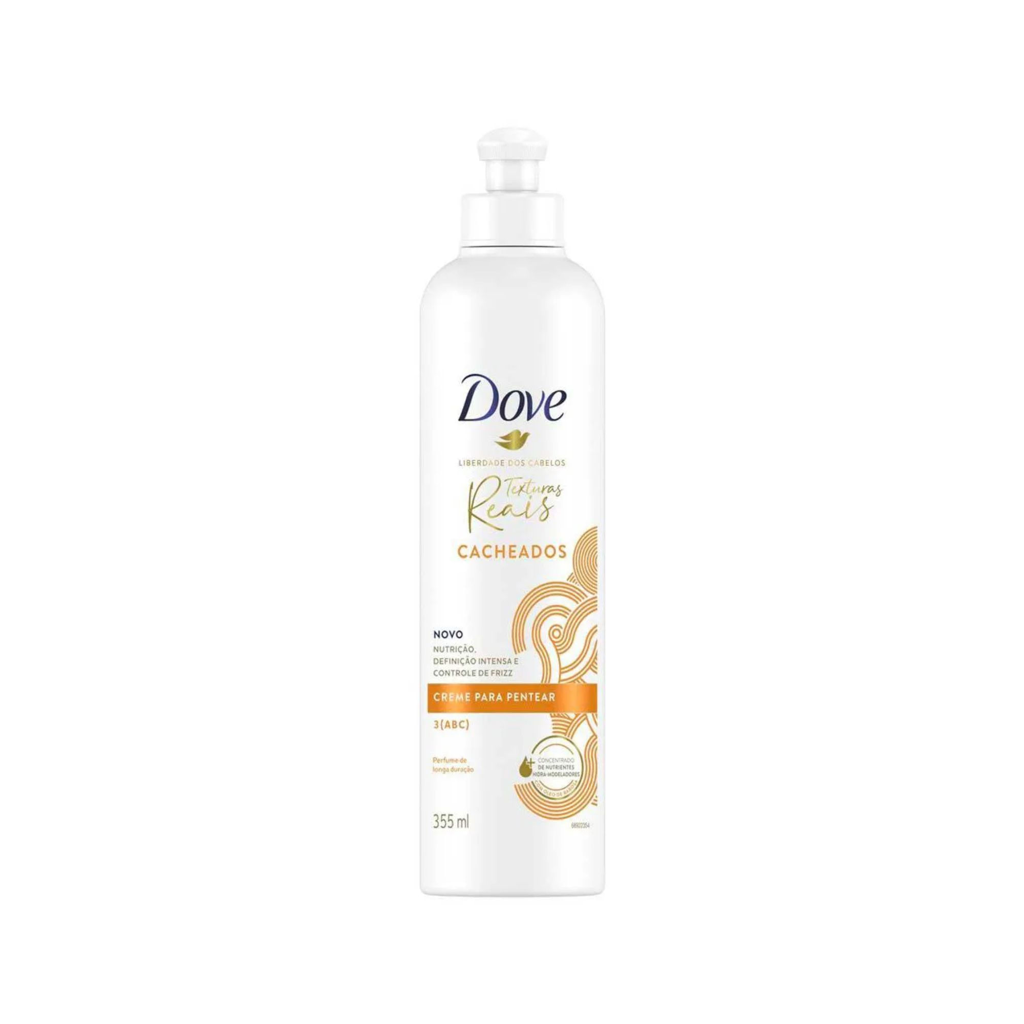 Creme Para Pentear Cabelo Cacheado Dove Texturas Reais 355ml