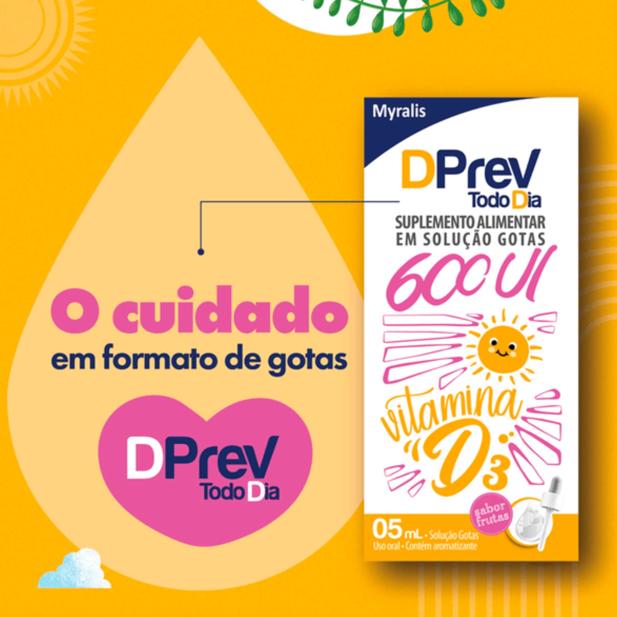Dprev Todo Dia 600ui Myralis Solução Em Gotas 5ml - Imagem 2