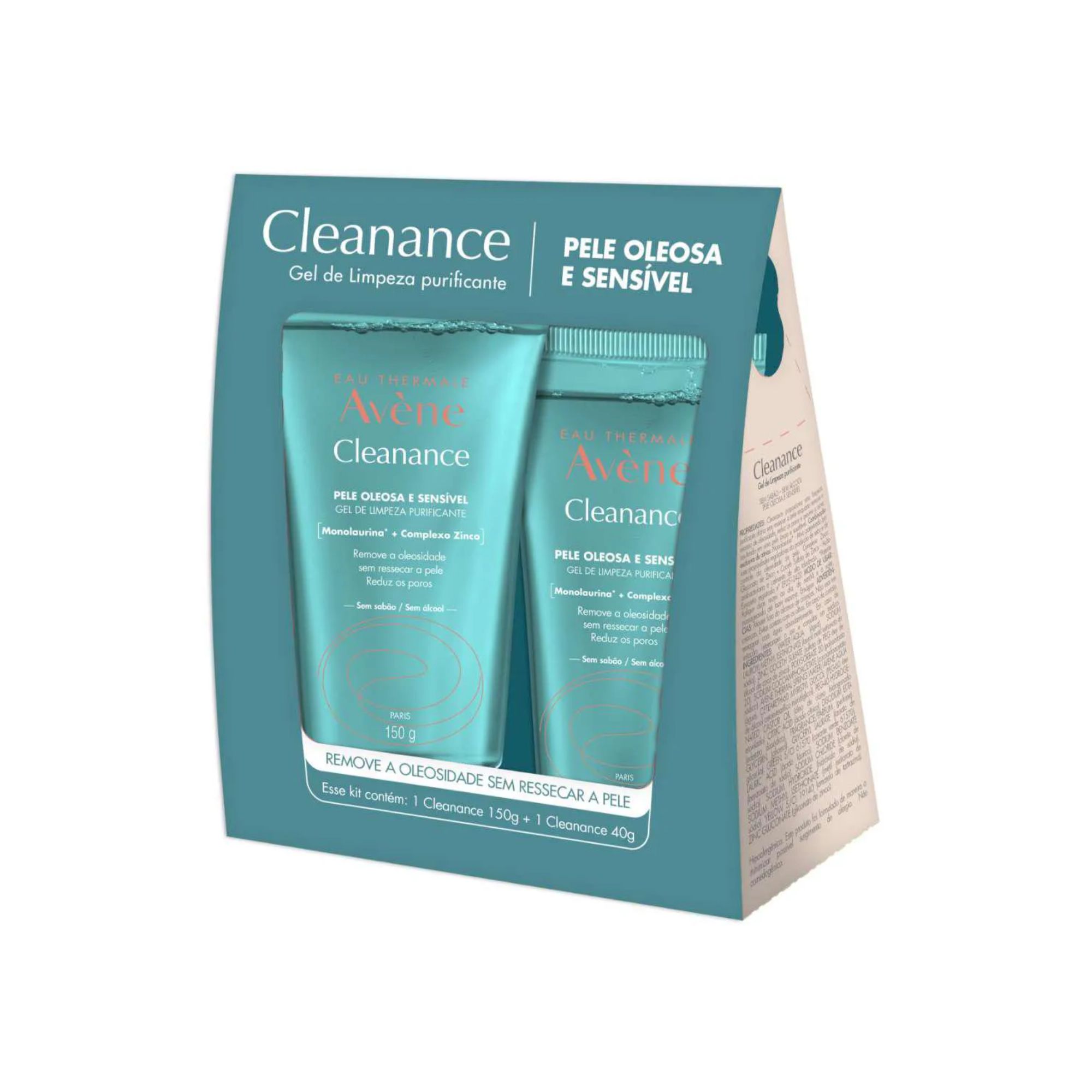 Kit Avène Cleanance Gel de Limpeza Purificante 150g + 40g