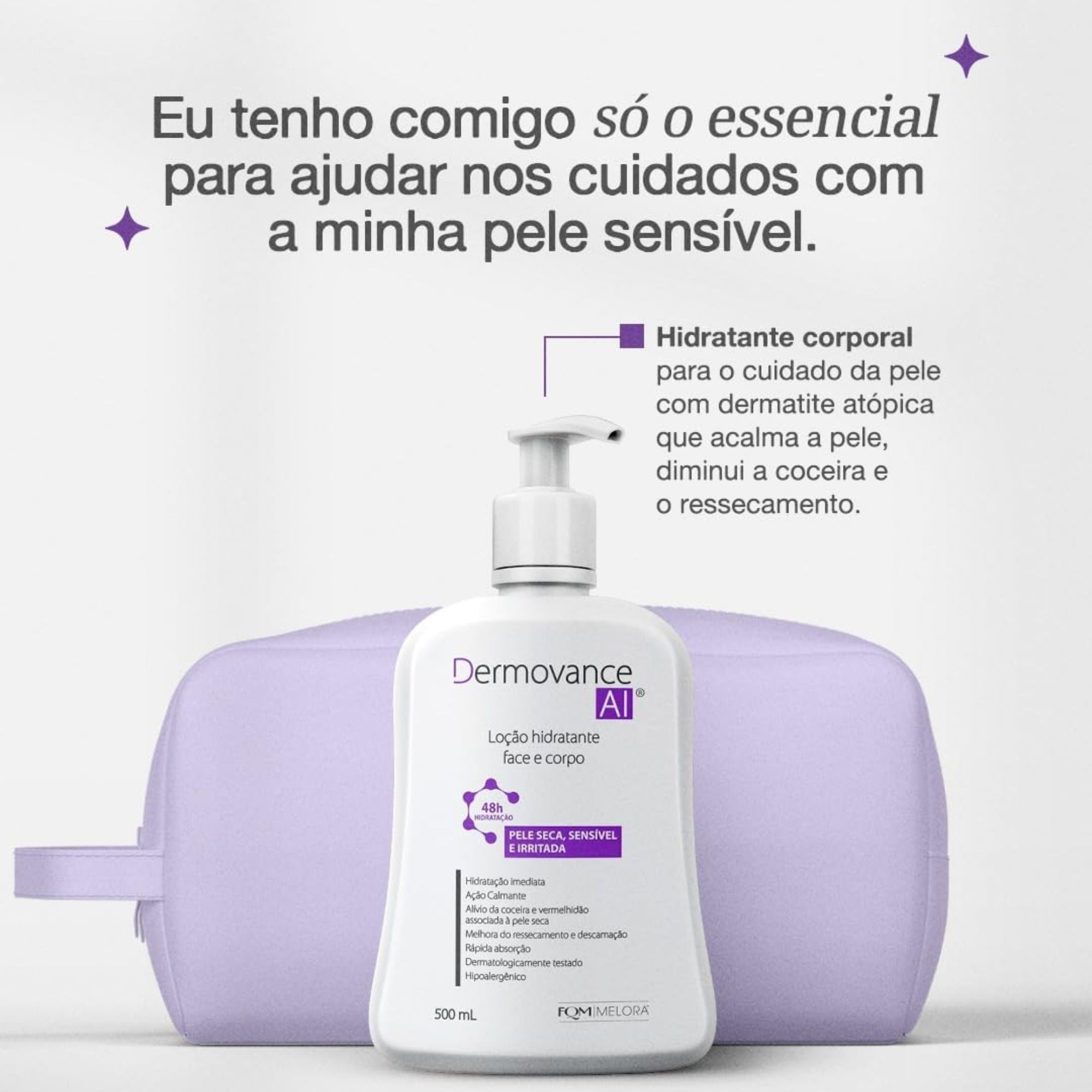 Loção Hidratante Corporal Dermovance Ai 500ml - Imagem 3