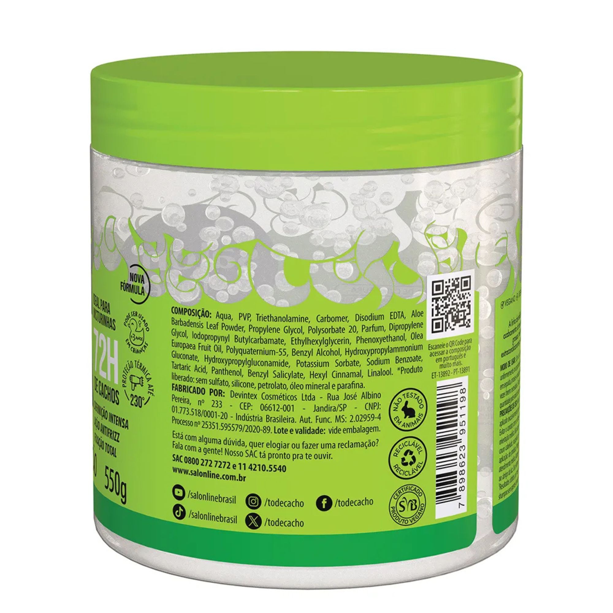 Gelatina Capilar Salon Line #todecacho Super Definição 550g - Imagem 3