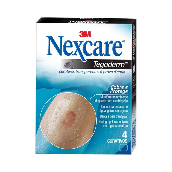 Curativo À Prova Dágua Nexcare Tegaderm 4 Unidades