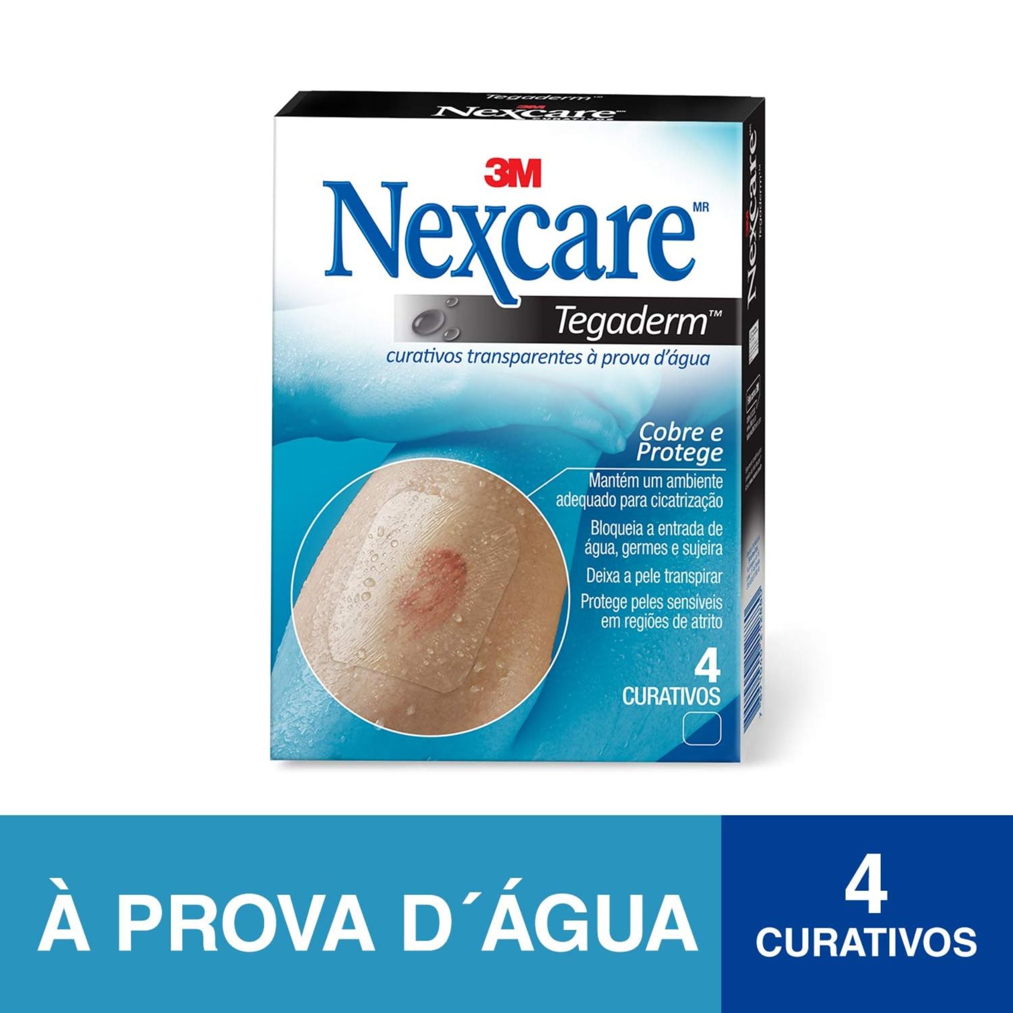 Curativo À Prova Dágua Nexcare Tegaderm 4 Unidades - Imagem 2