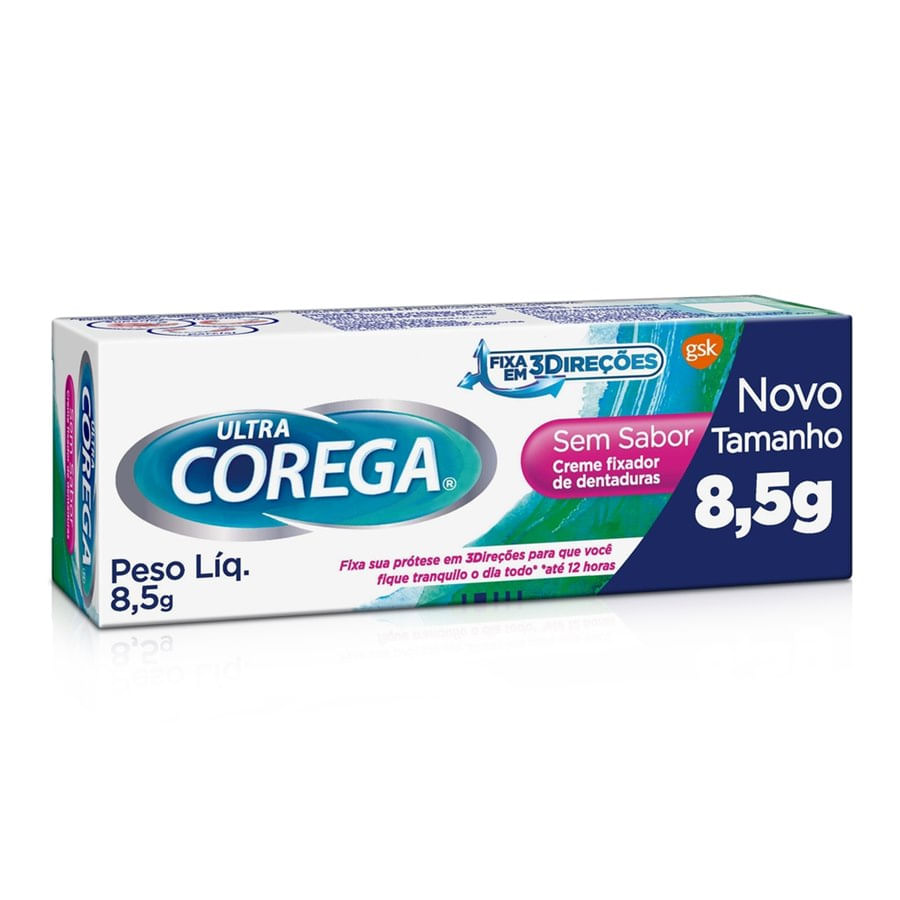 Creme Fixador De Dentadura Ultra Corega Sem Sabor 8,5g - Imagem 2