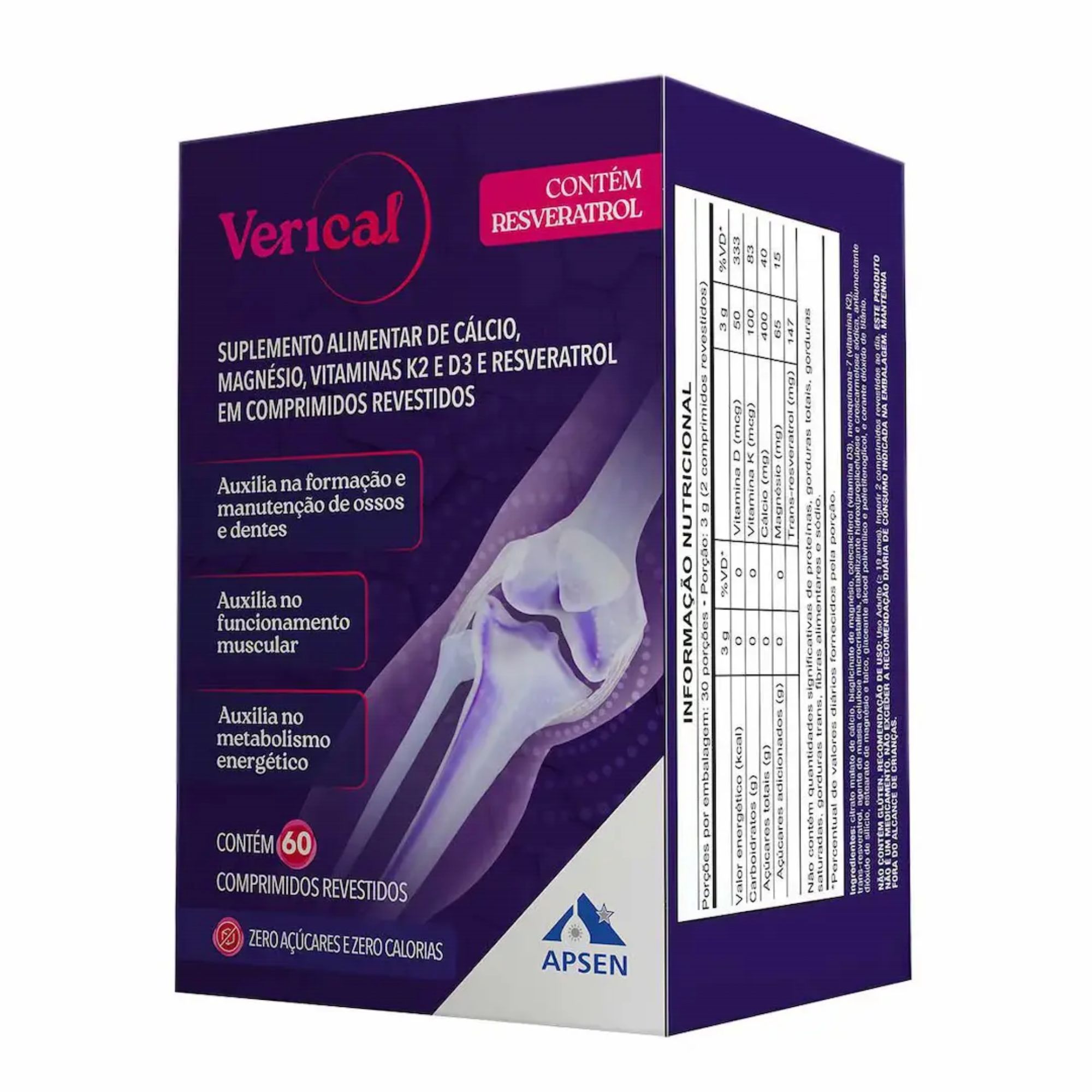 Polivitamínico Verical 60 Comprimidos