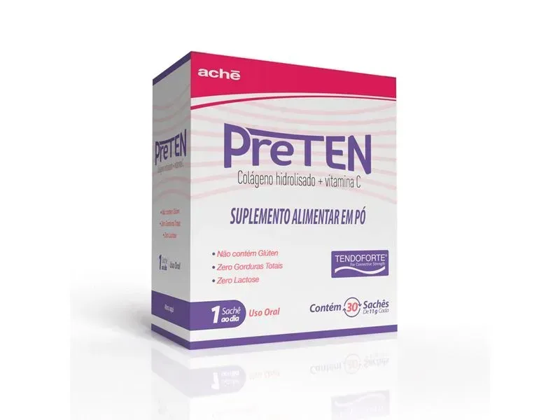 Suplemento Alimentar Preten Colagéno + Vitamina C 30 Sachês
