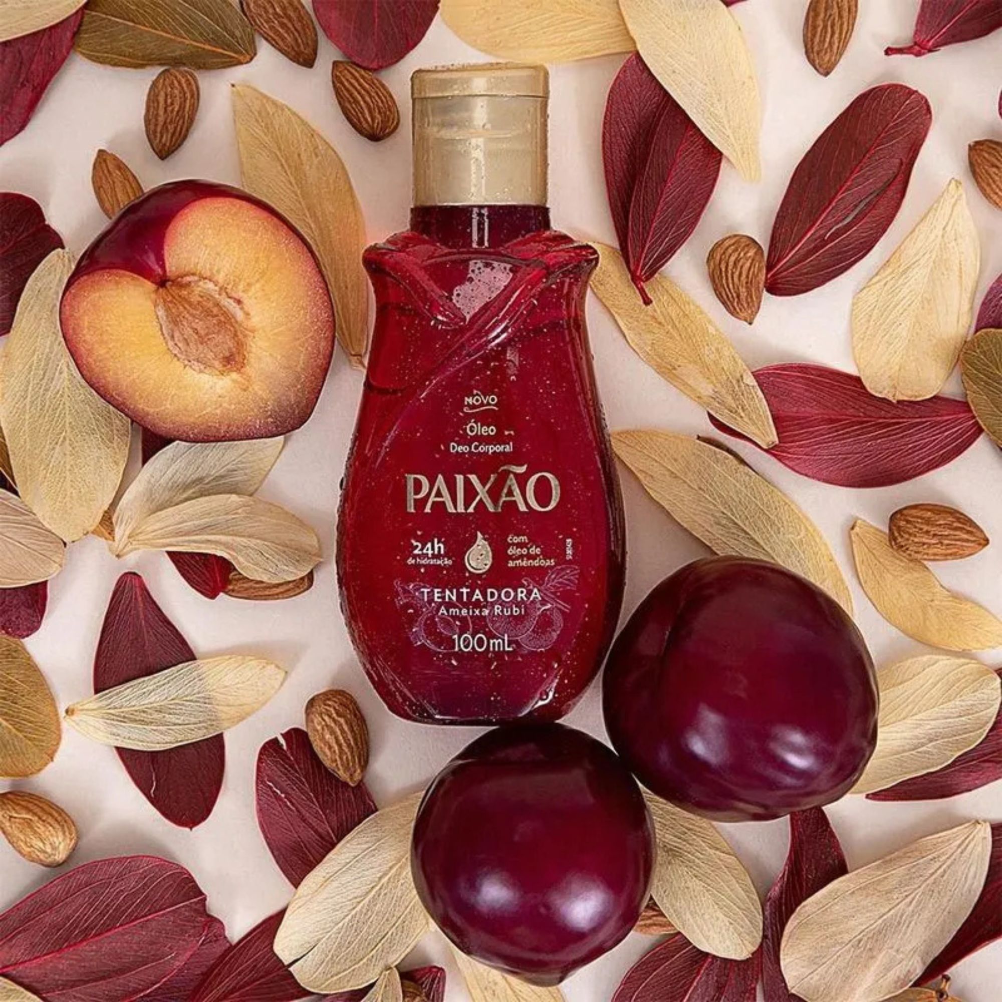 Óleo Corporal Paixão Tentadora Ameixa Rubi 100ml - Imagem 4