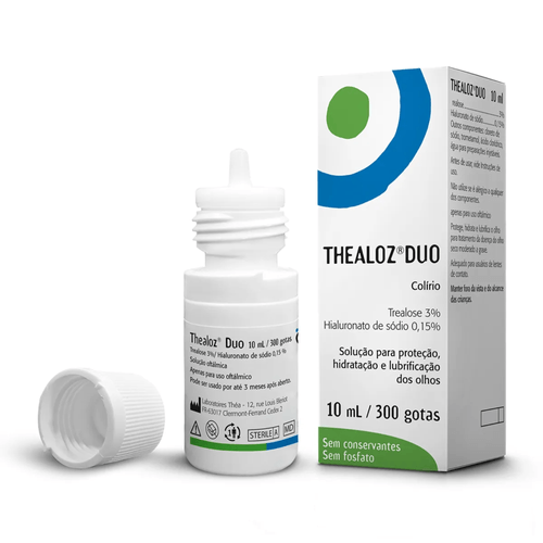 Thealoz Duo Trealose 3g + Hialuronato de Sódio 0,15g Frasco 10ml