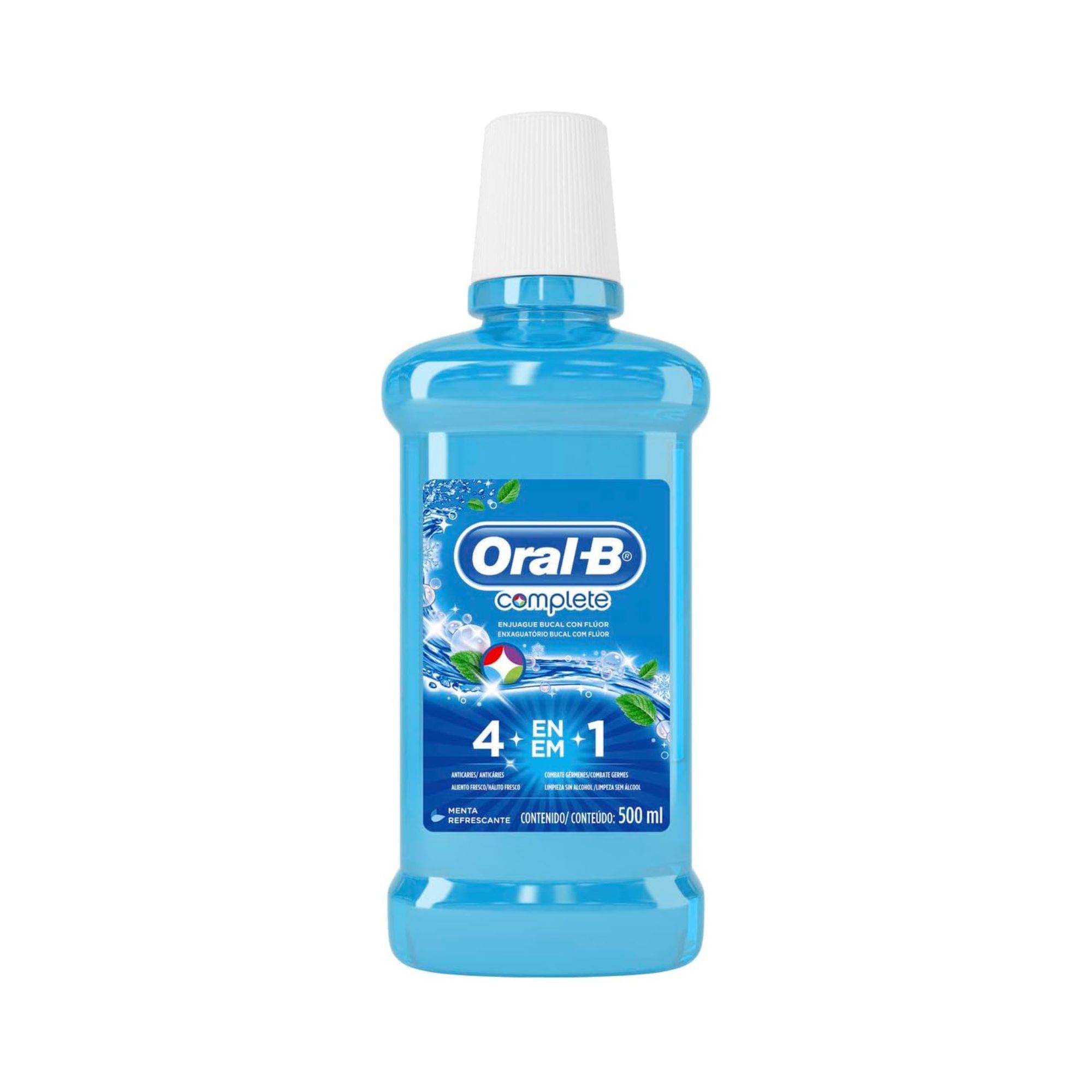 Enxaguante Antisséptico Bucal Oral-b Complete 4 em 1 Menta com 500ml