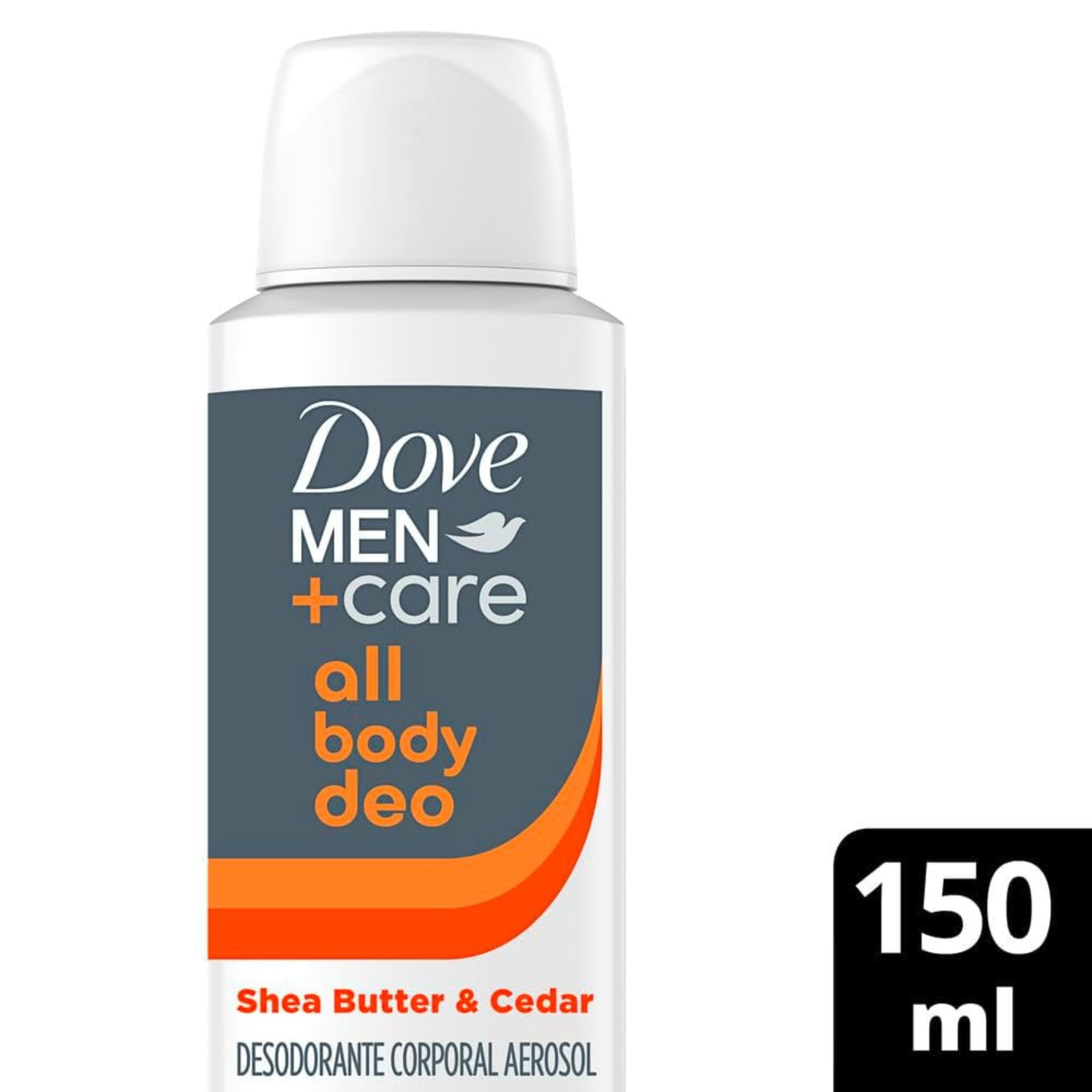 Desodorante Corporal Dove Men+care All Body Deo Shea Butter & Cedar Aerossol 150ml - Imagem 2
