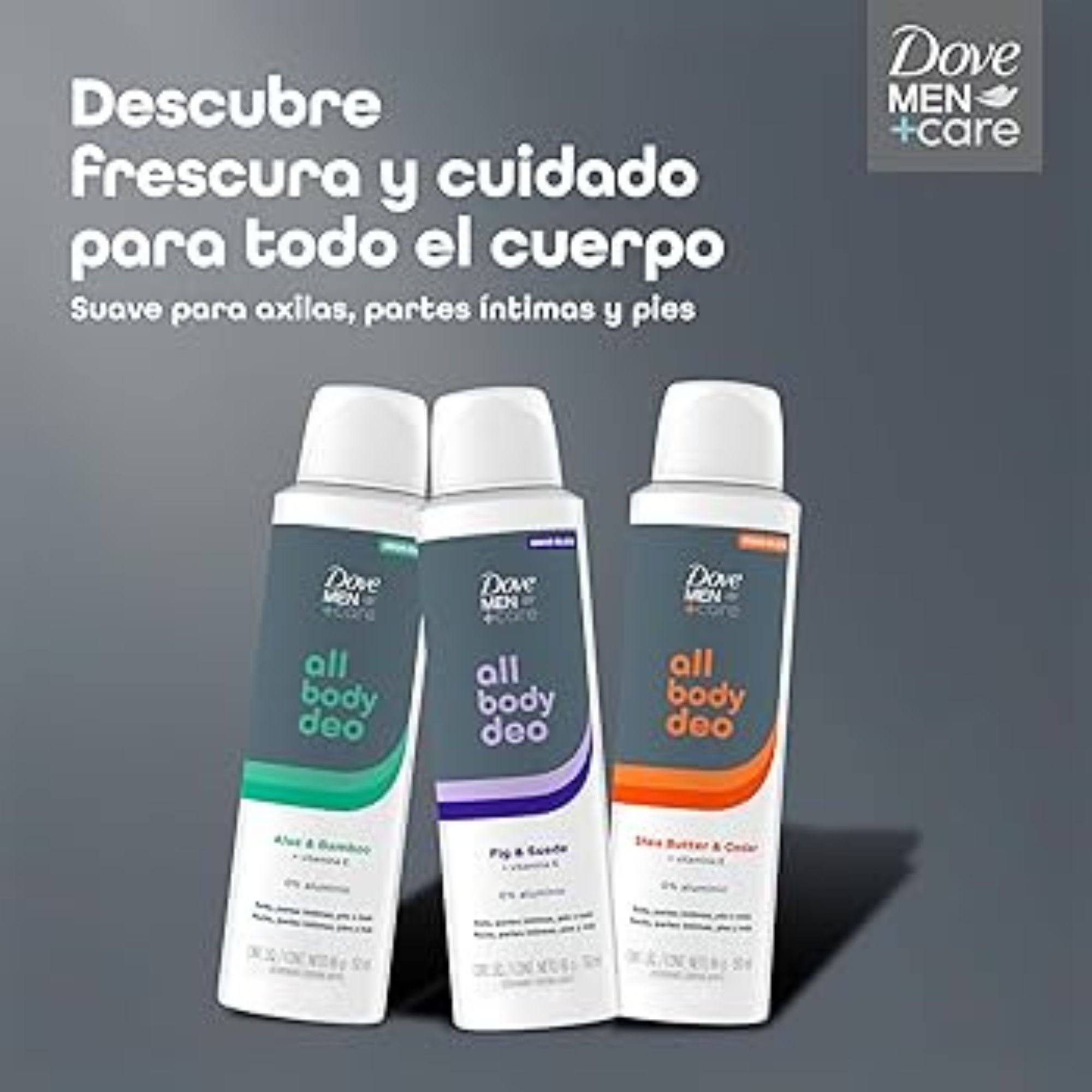 Desodorante Corporal Dove Men+care All Body Deo Shea Butter & Cedar Aerossol 150ml - Imagem 5