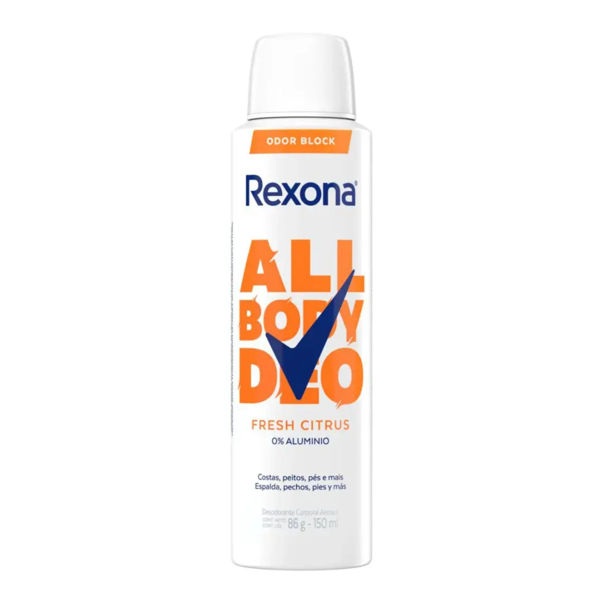 Desodorante Corporal Rexona All Body Deo Fresh Citrus Aerossol 150ml