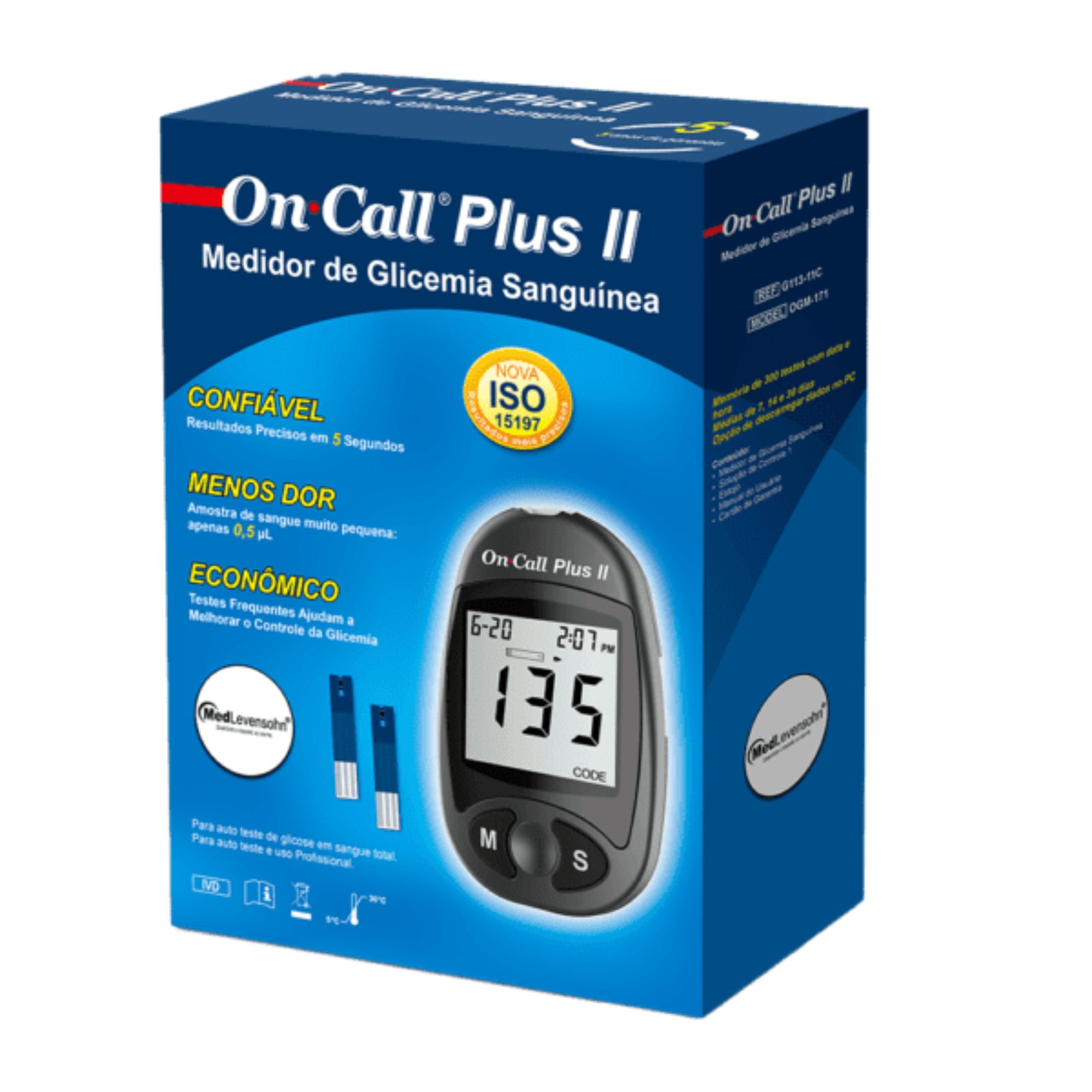 Glicosímetro Simples On Call Plus Ii 1 Unidade