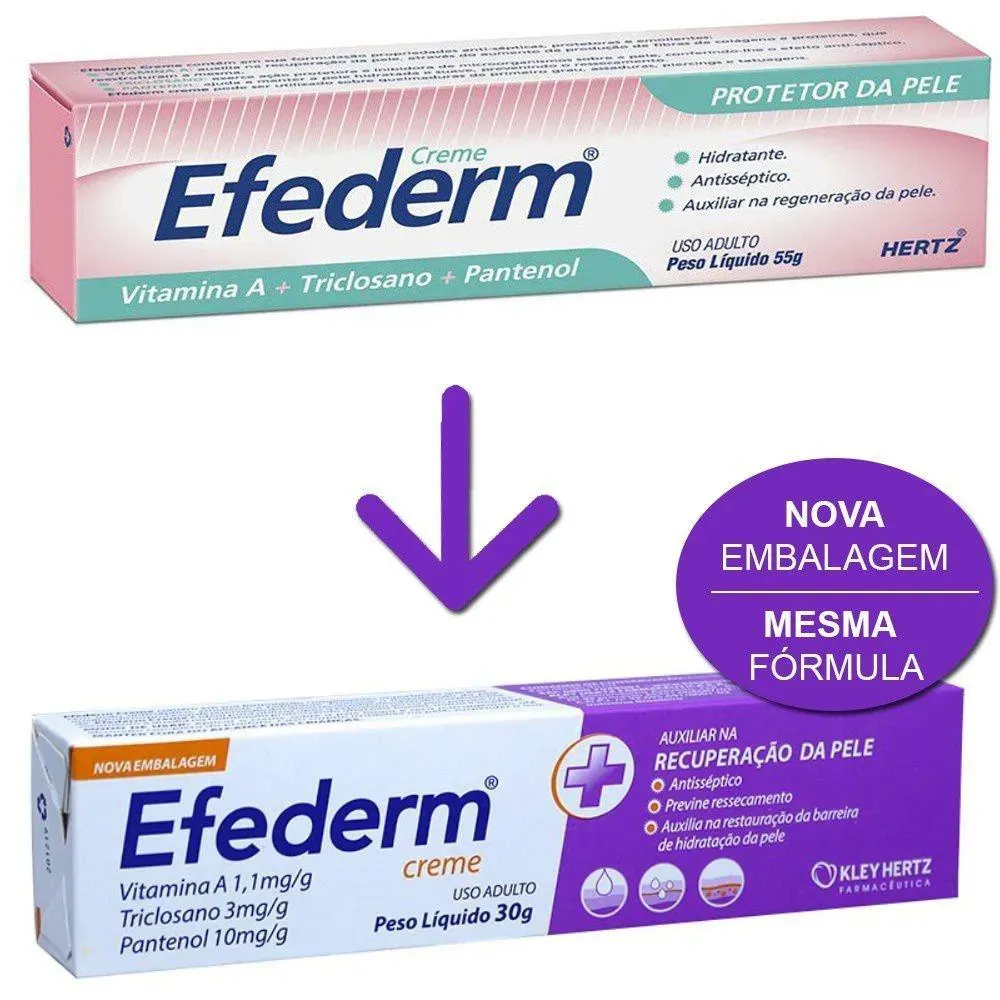 Efederm Auxiliar Na Recuperação Da Pele Creme 30g - Imagem 2