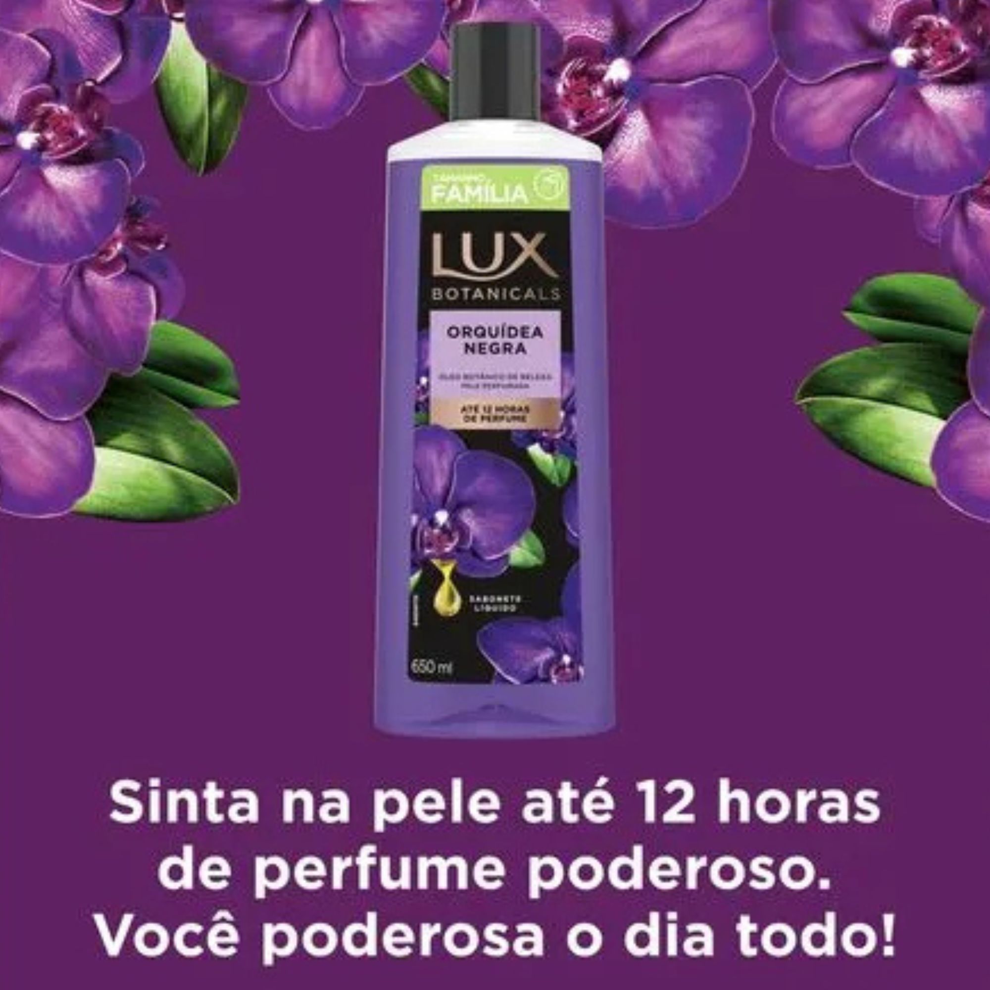 Sabonete Líquido Lux Botanicals Orquídea Negra 650ml - Imagem 3