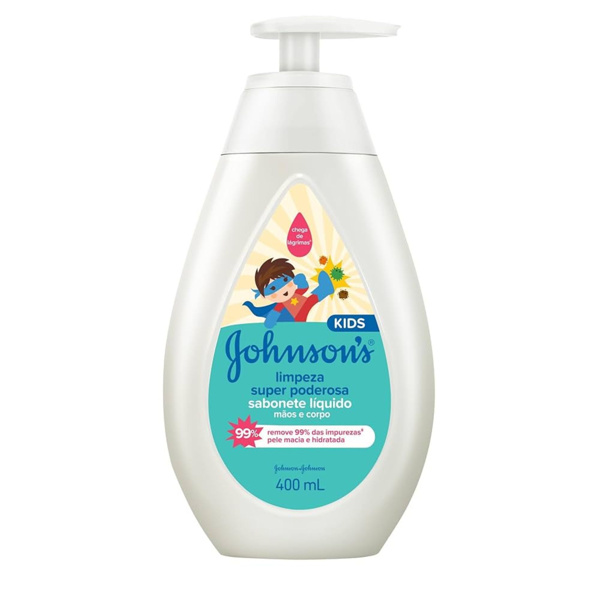 Sabonete Líquido Johnson's Kids Limpeza Super Poderosa 400ml