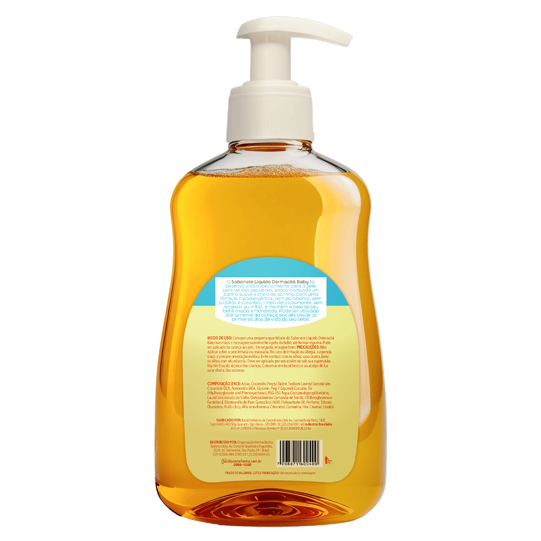 Sabonete Líquido Infantil Dermacitá Baby 250ml - Imagem 2