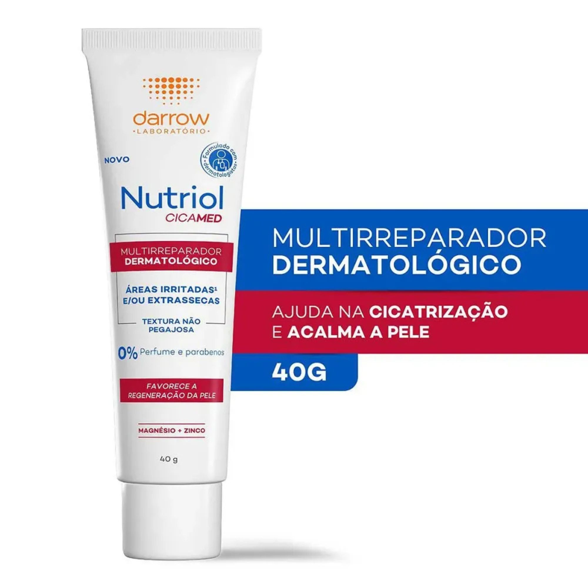Creme Multirreparador Dermatológico Nutriol Cicamed Darrow 40g - Imagem 2