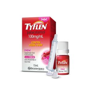 Tyflen Bebê Paracetamol 100Mg/Ml Suspensão Oral 15Ml