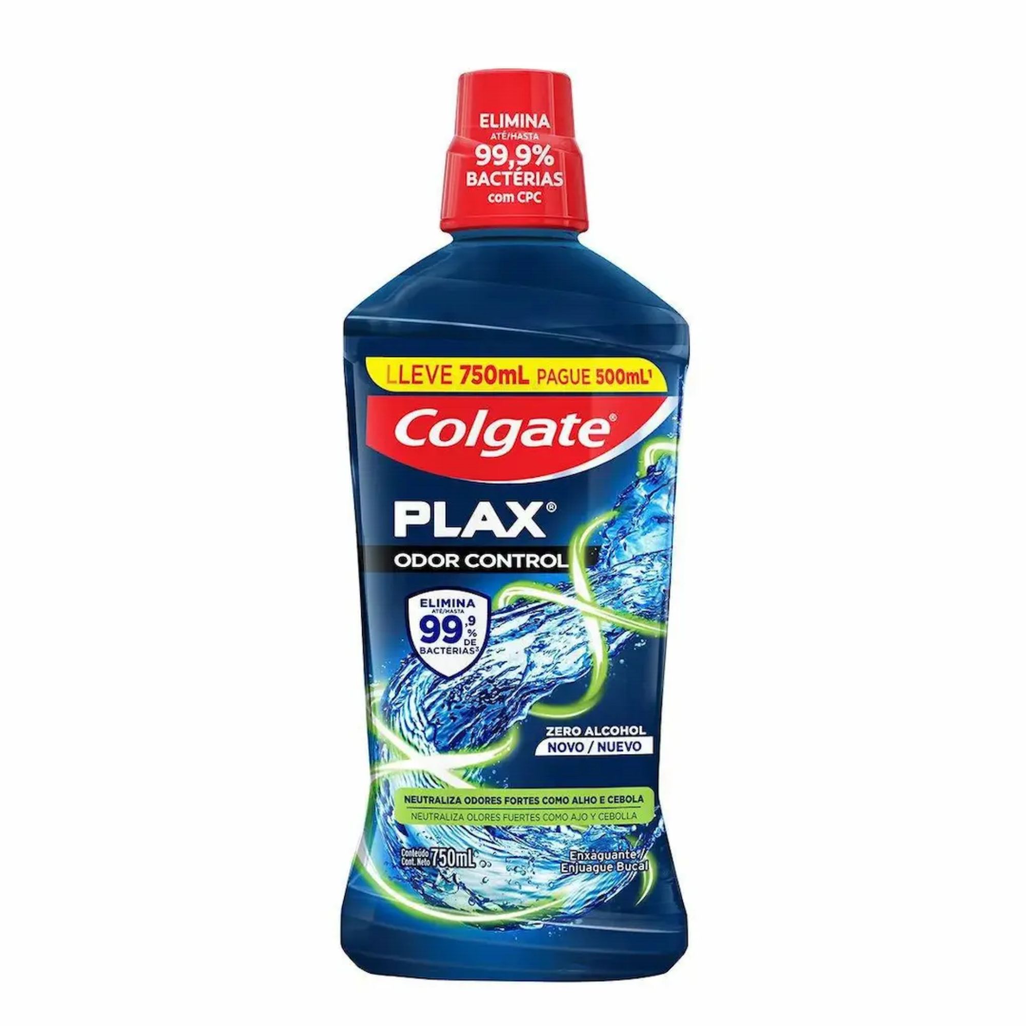 Enxaguante Bucal Colgate Plax Odor Control sem Álcool 750ml