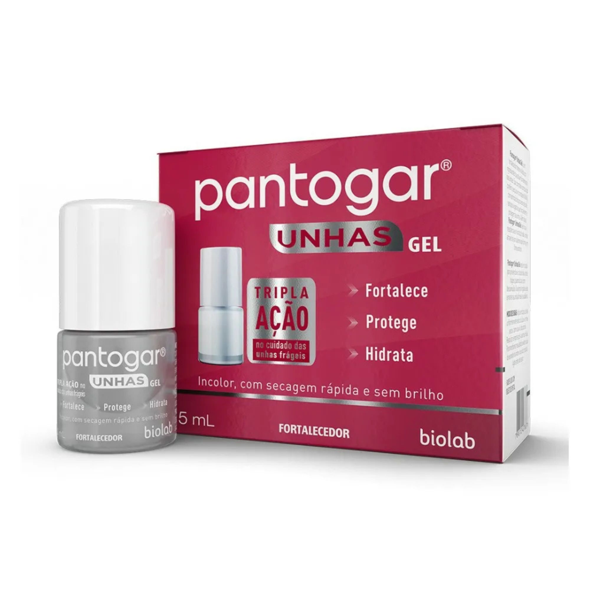 Pantogar Gel Fortalecedor De Unhas 5ml
