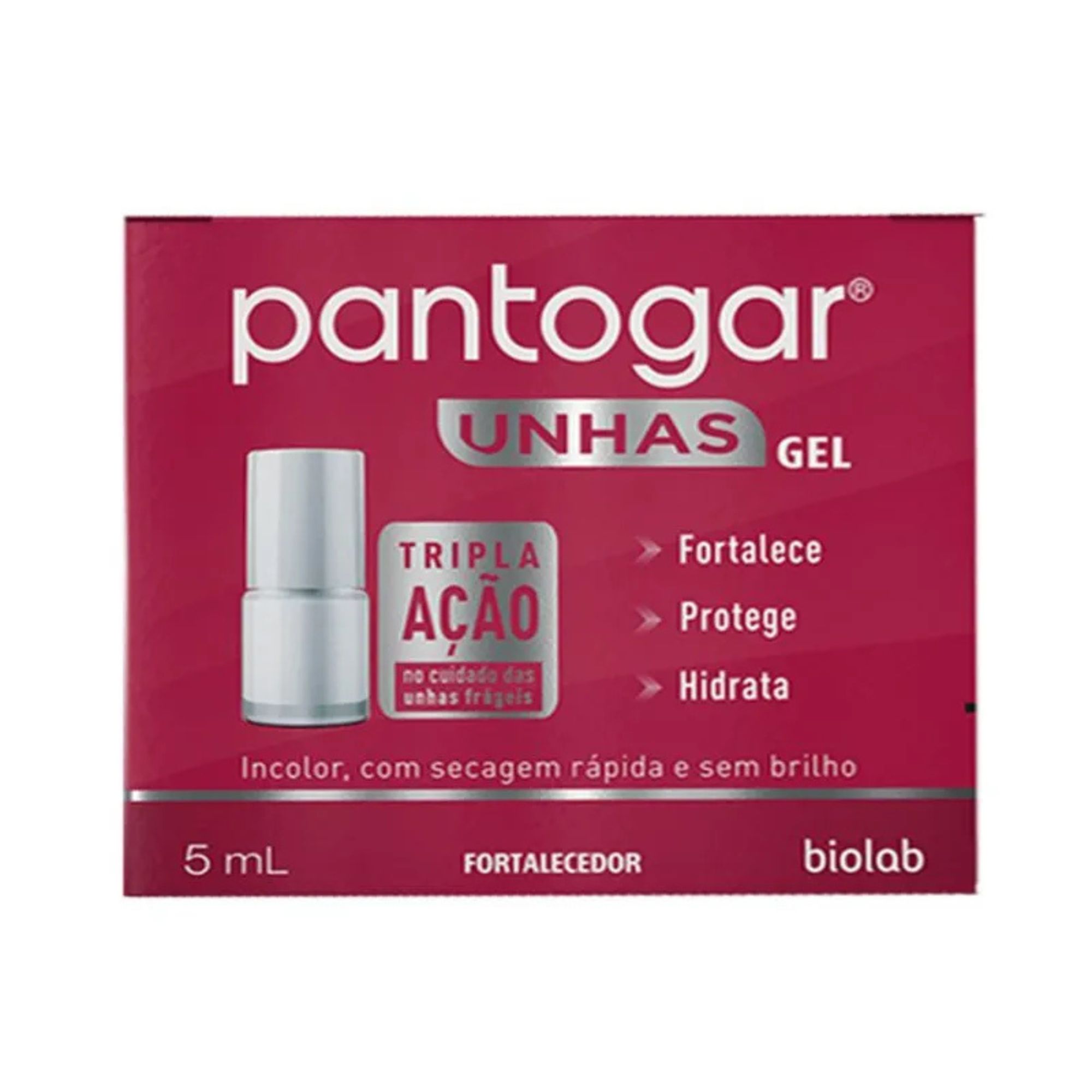 Pantogar Gel Fortalecedor De Unhas 5ml - Imagem 2