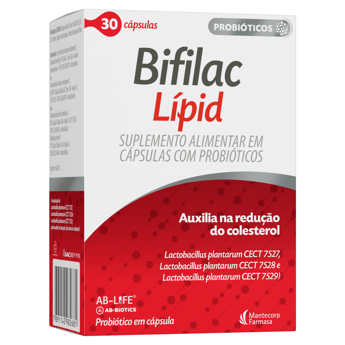 Suplemento Alimentar De Probióticos Bifilac Lípid 30 Cápsulas