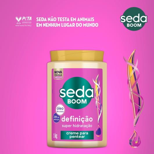 Creme De Pentear Seda Boom Definição 1kg - Imagem 3