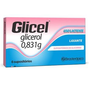 Glicel 0,831G 6 Supositórios De Uso Por Lactente