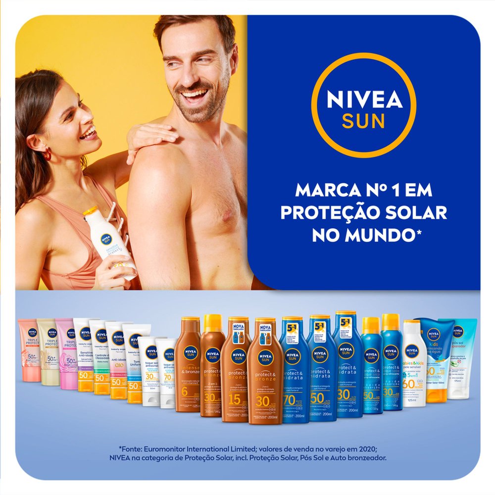 Protetor Solar Nivea Sun Protect & Bronze Fps15 200ml - Imagem 8