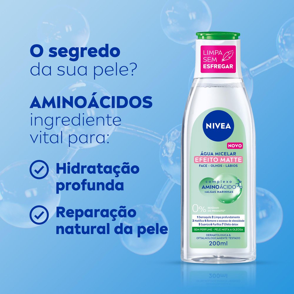 Água Micelar Nivea Micellair 7 Em 1 Efeito Matte 200ml - Imagem 2