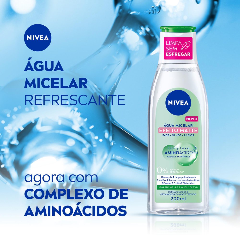Água Micelar Nivea Micellair 7 Em 1 Efeito Matte 200ml - Imagem 3