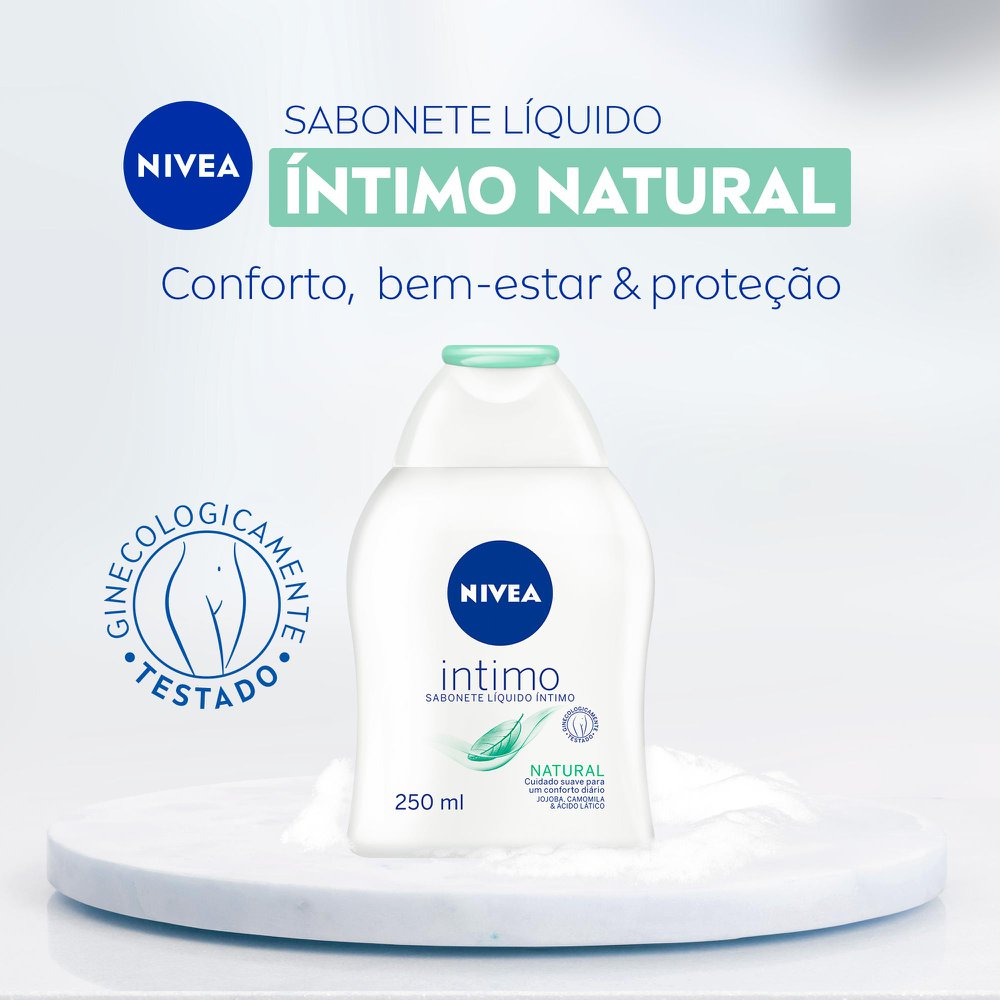 Sabonete Líquido Íntimo Nivea Natural 250ml - Imagem 2