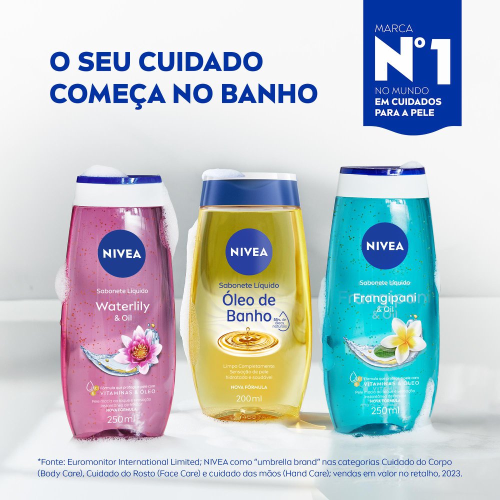 Sabonete Líquido Nivea Water Lily & Oil Lírio D Água 250ml - Imagem 10