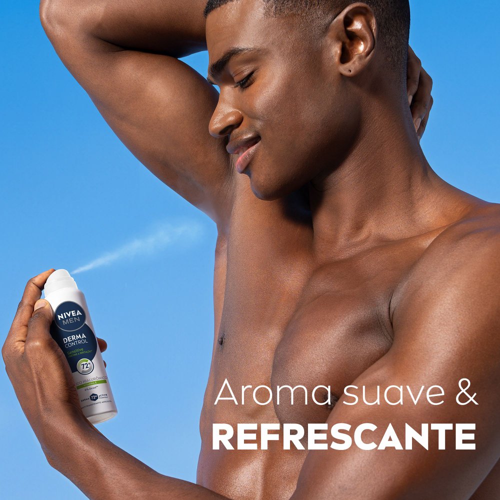 Desodorante Nivea Men Derma Control Sensitive Aerossol 150ml - Imagem 7