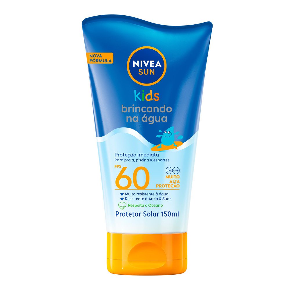 Protetor Solar Infantil Nivea Sun Kids Brincando Na Água Fps60 150ml