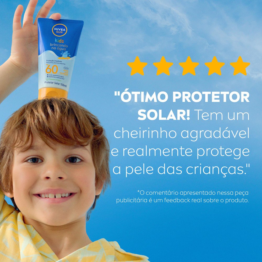 Protetor Solar Infantil Nivea Sun Kids Brincando Na Água Fps60 150ml - Imagem 6