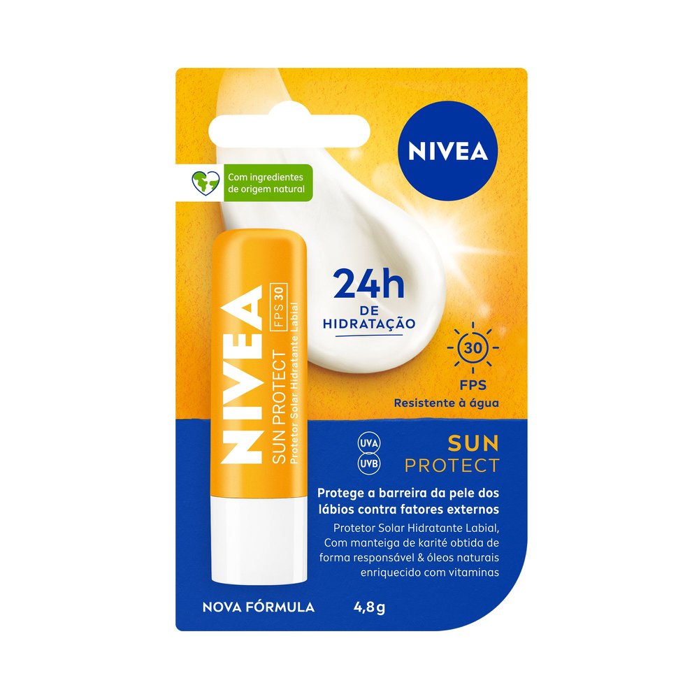 Hidratante Labial Nivea Sun Protect FPS 30 4,8g