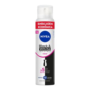 Desodorante Aerossol Nivea Invisible Black & White Embalagem Econômica 72H 200Ml