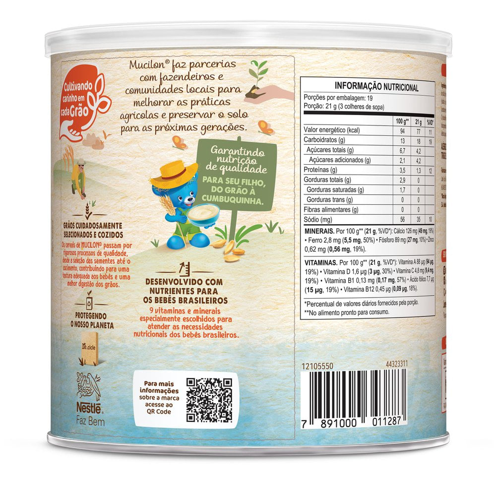 Cereal Infantil Mucilon Arroz 400g - Imagem 2