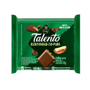 Chocolate Garoto Talento Ao Leite Com Castanhas-Do-Pará 25G preço