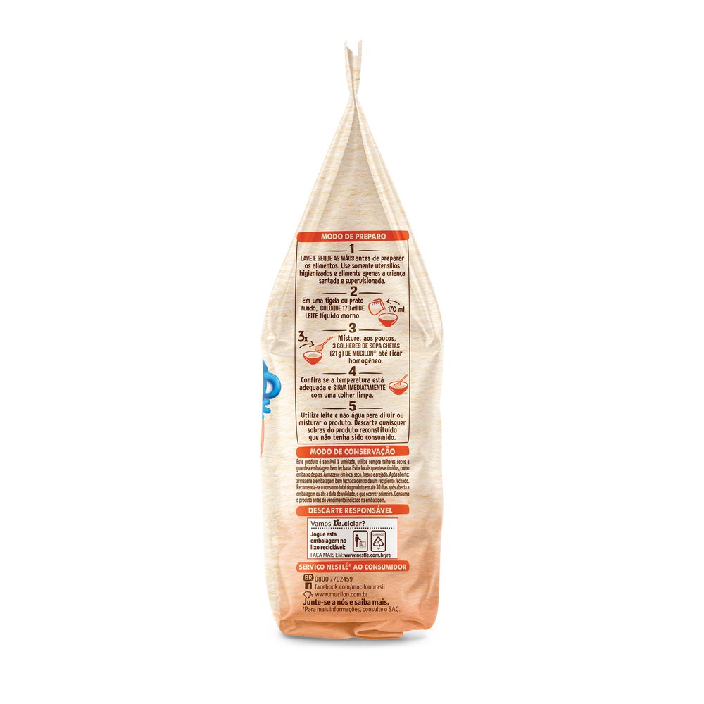 Cereal Infantil Mucilon Multicereais 180g - Imagem 3