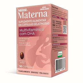 Suplemento Alimentar Nestlé Materna Multivitamínico Dha 30 Cápsulas