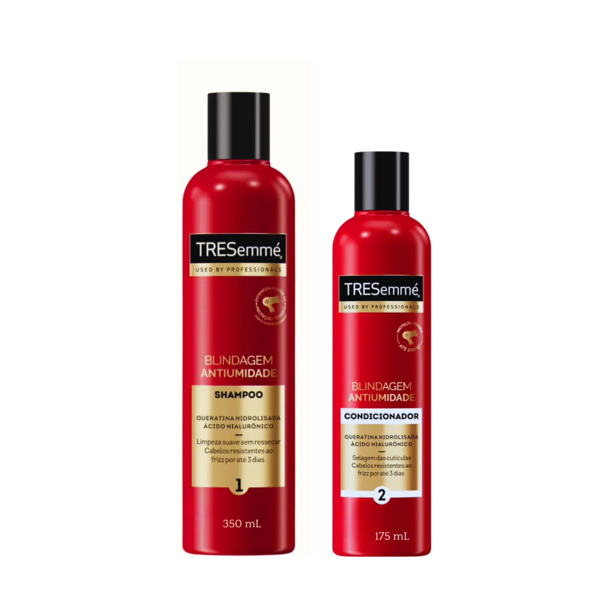Kit Shampoo Tresemmé Blindagem Antifrizz 350ml + Condicionador 175ml