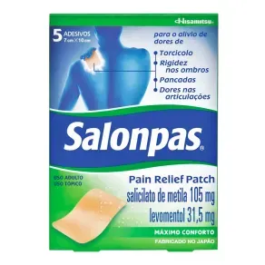 Salonpas Pain Relief Patch Adesivos Transdérmicos 5 Unidades
