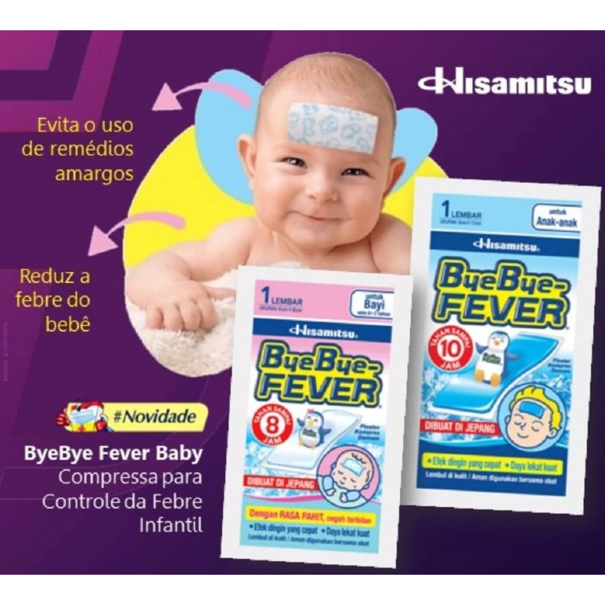 Adesivo Para Alívio Da Febre Byebye-fever Bebês 0 A 2 Anos 2 Unidades - Imagem 4