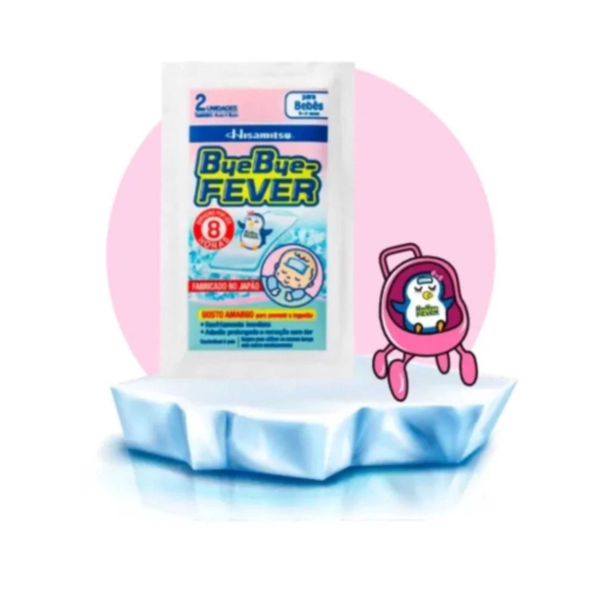 Adesivo Para Alívio Da Febre Byebye-fever Bebês 0 A 2 Anos 2 Unidades - Imagem 5