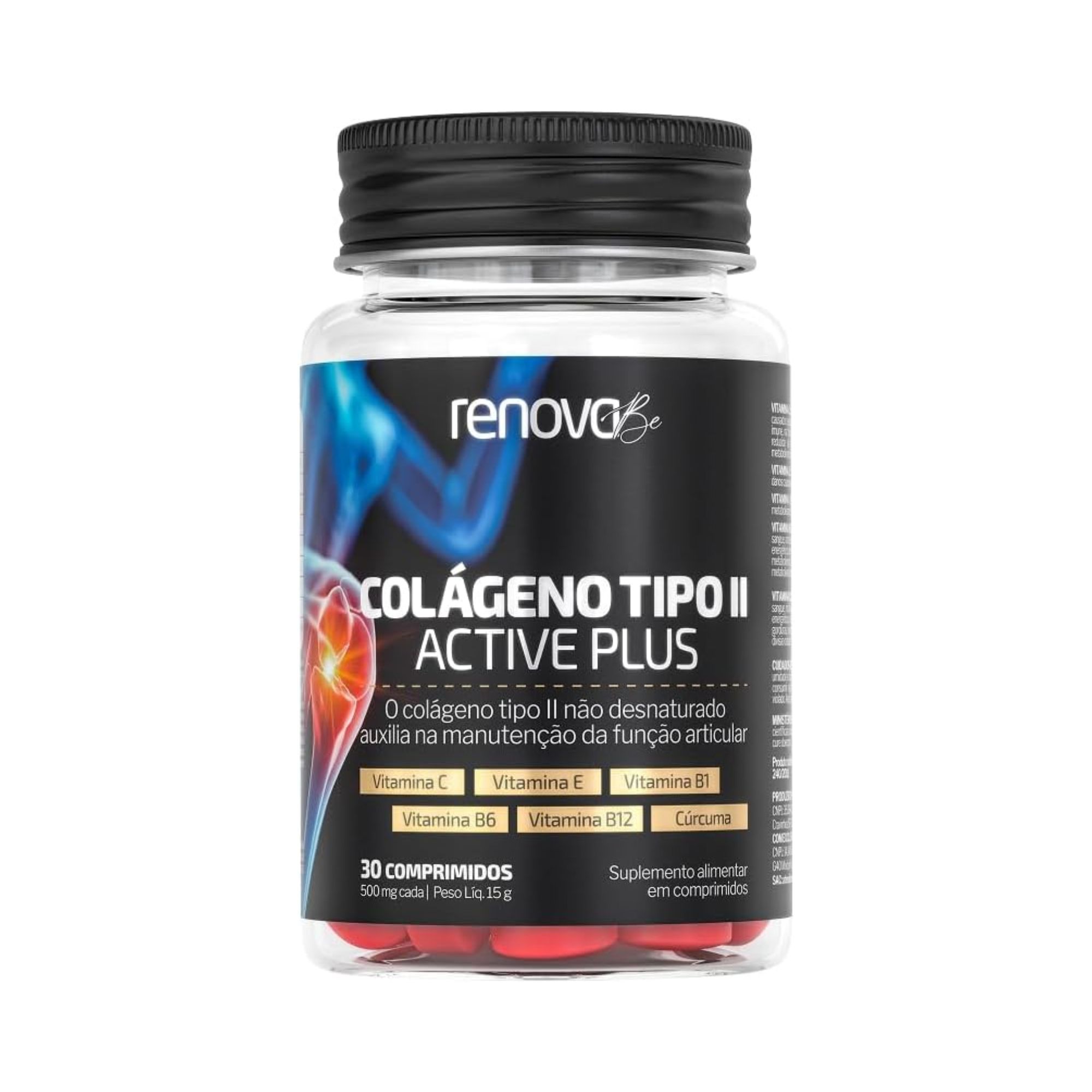 Colágeno Tipo II Active Plus Renova Be 30 Cápsulas